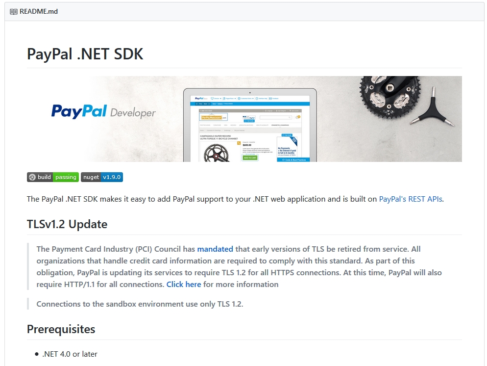 Paypal .Net SDK