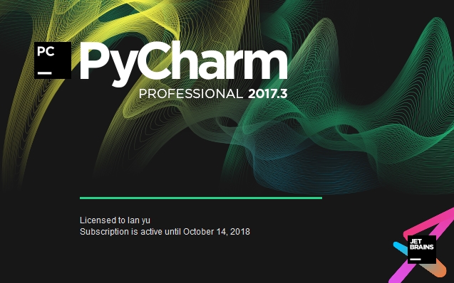 PyCharm 217.3 启动界面
