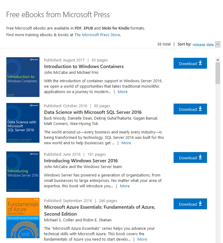 Microsoft Press 免费电子书
